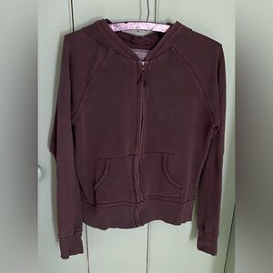 Aerie Brown Zip-Up Hoodie